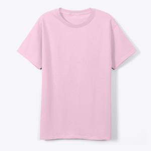 Blush Pink Relaxed Fit Casual T-Shirt