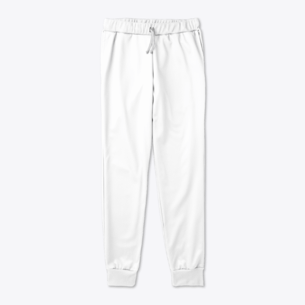 Classic White Premium Cotton Sweatpants