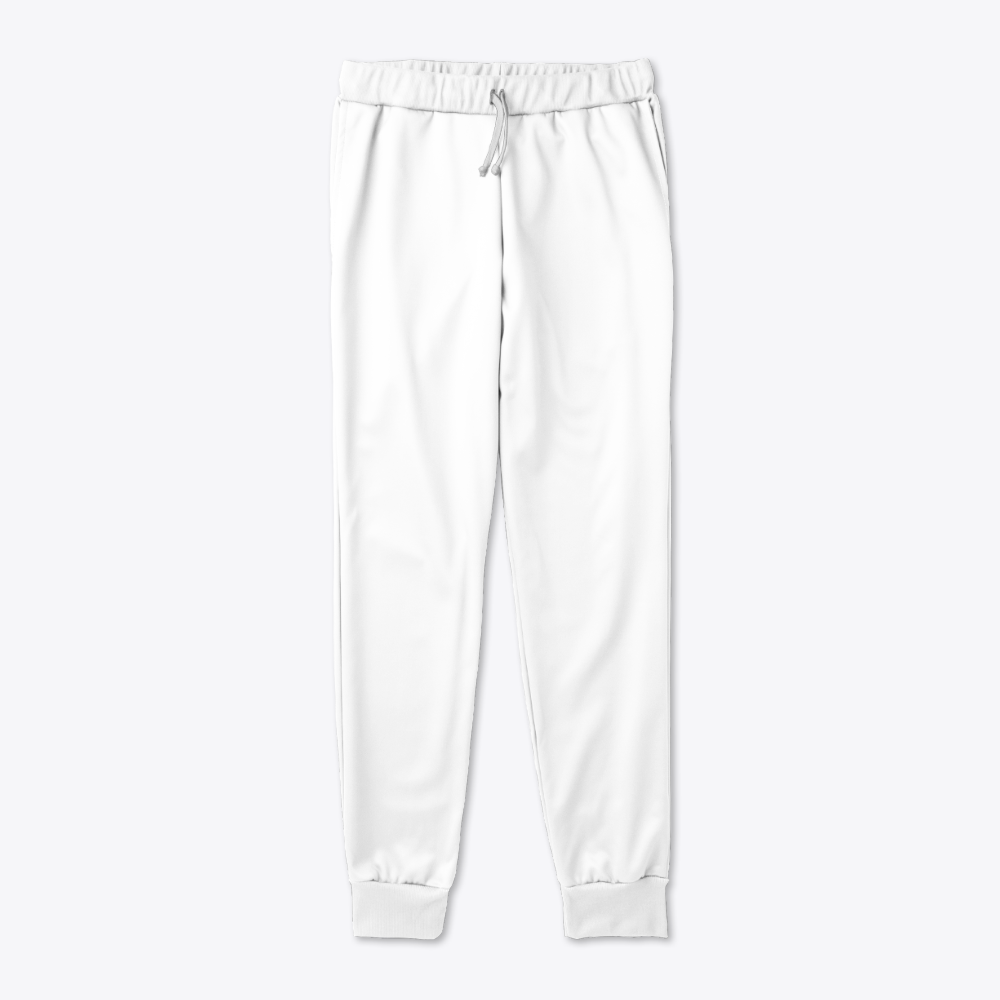 Classic White Premium Cotton Sweatpants