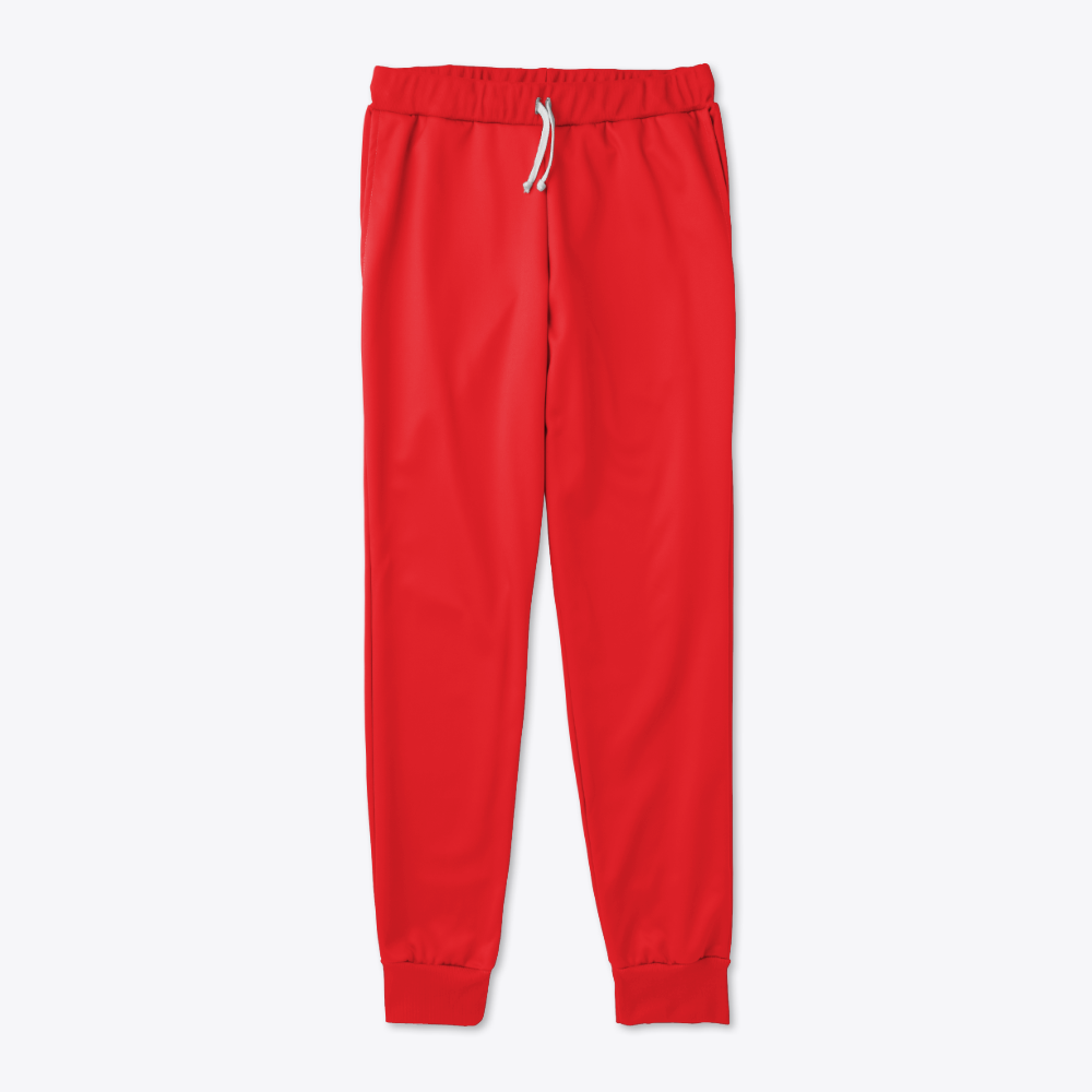 Crimson Red Everyday Streetwear Sweatpants
