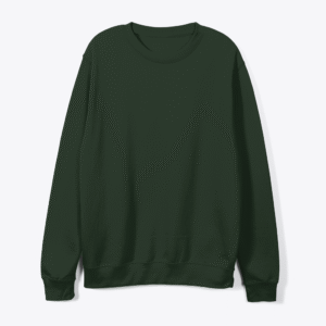 Dark Forest Green Relaxed Fit Casual Long Sleeve