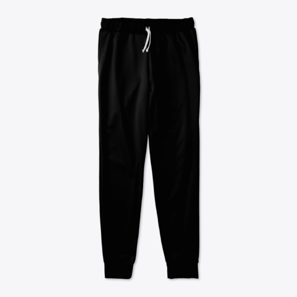 Deep Black Oversized Streetwear Sweatpants