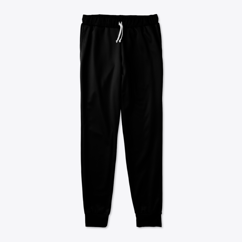 Deep Black Oversized Streetwear Sweatpants