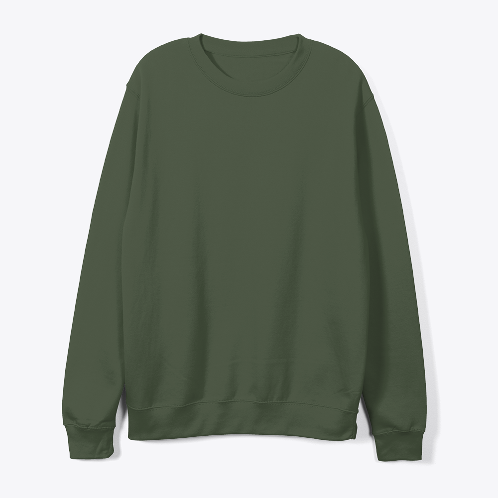 Olive Military Green Modern Street Style Long Sleeve