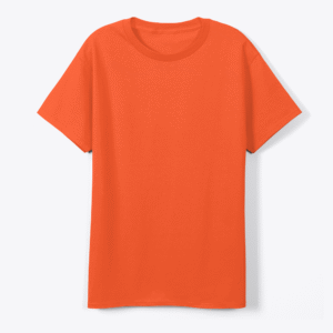 Rustic Orange Relaxed Fit Casual T-Shirt