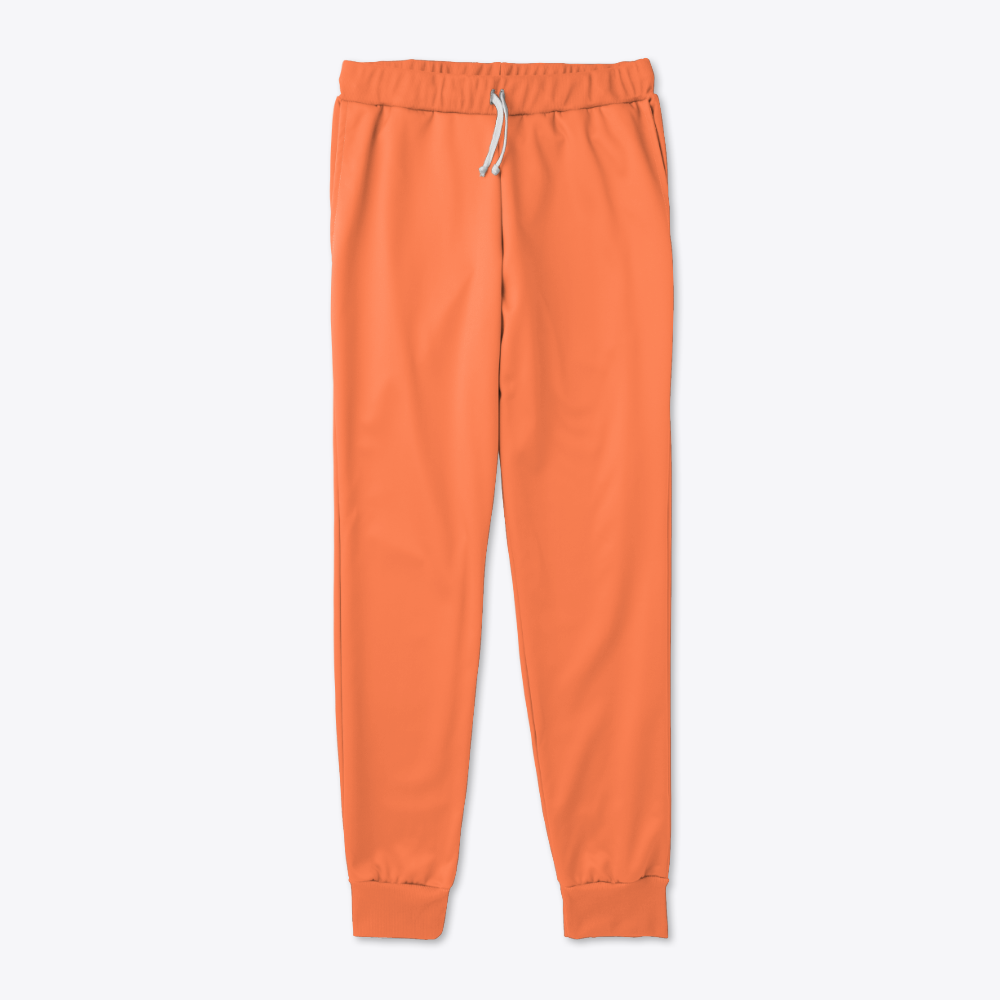 Soft Coral Relaxed Fit Casual Sweatpants